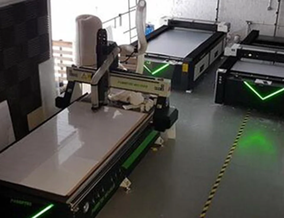 Fabertec M0 1325 CNC Machine, Fabertec L2 1325 CO2 Laser, Fabertec L2 1530 CO2 Laser, Fabertec M2 2030 ATC CNC Router Installtion