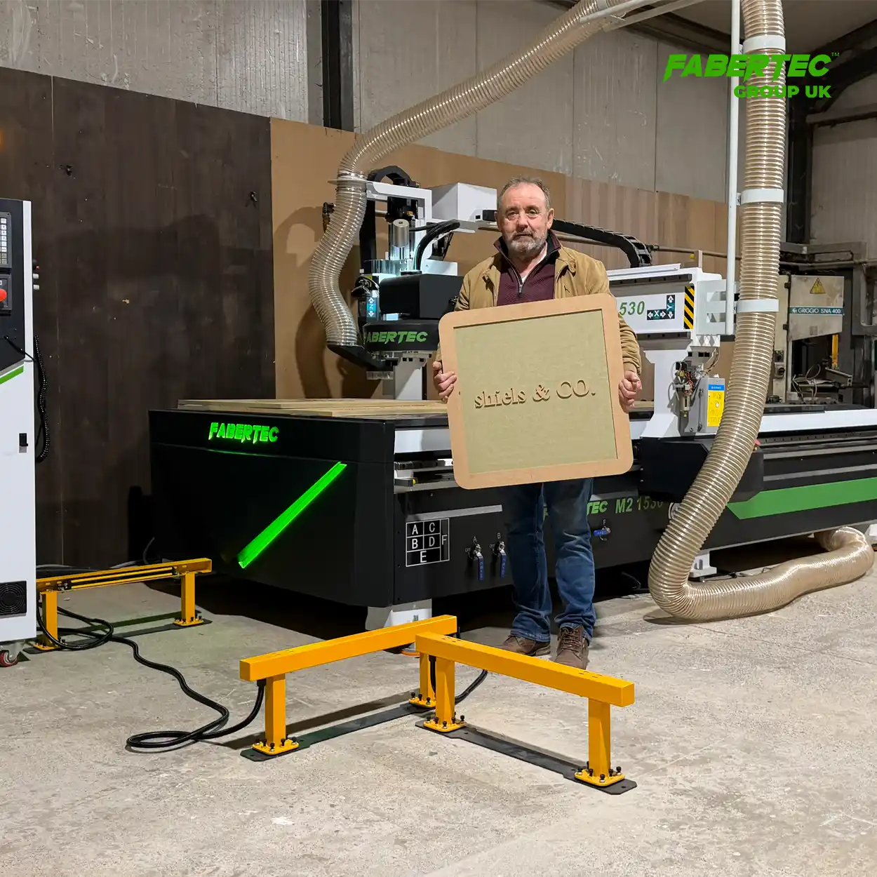 Fabertec m2 1530 cnc router Shiels & Co ireland installation_